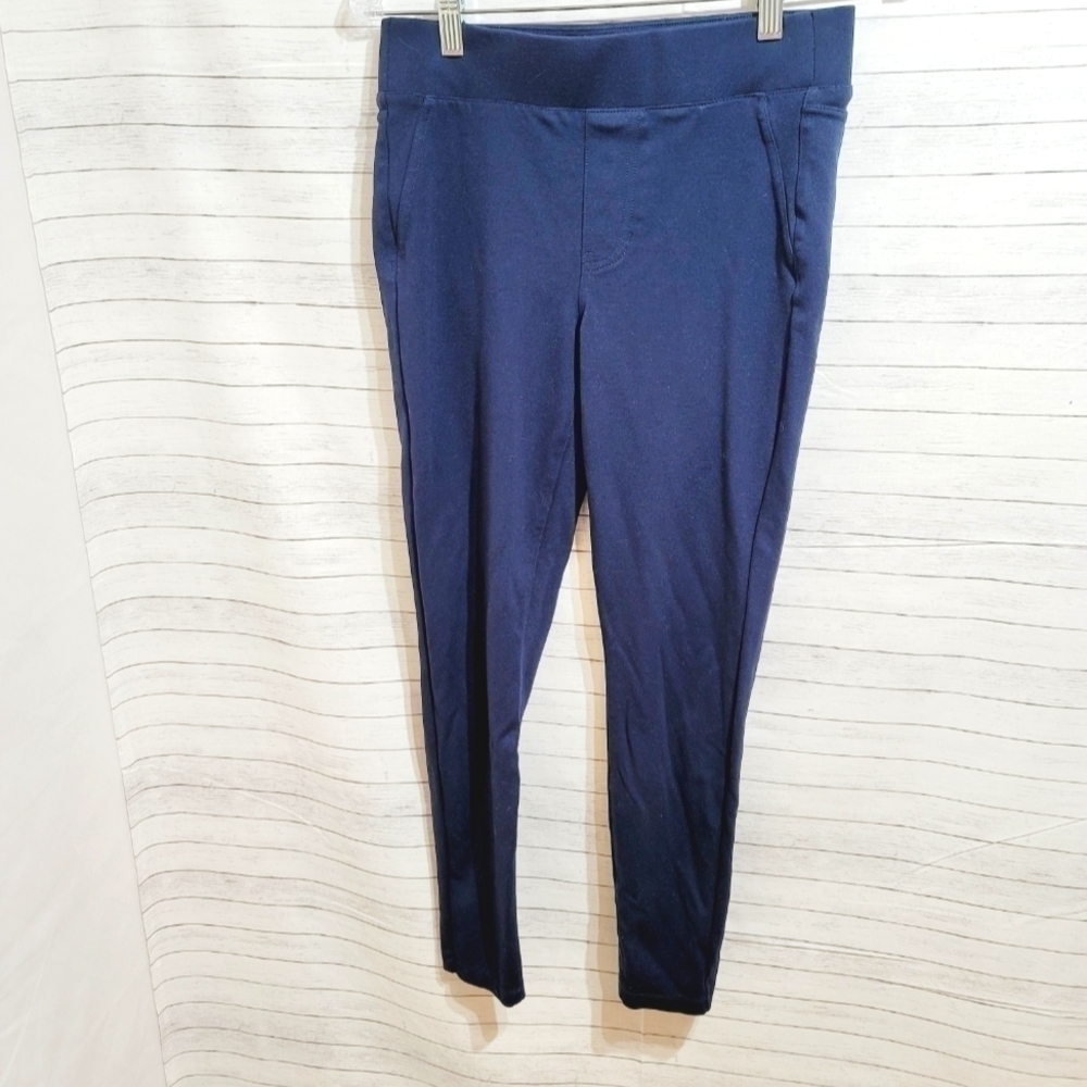 LIVERPOOL CADET BLUE PULL ON LEGGINGS, SZ 4